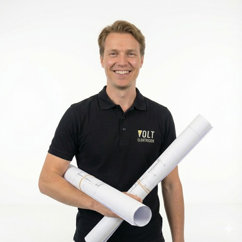 Mark - Hoofdmonteur Volt Elektricien klaar om uw offerte te behandelen